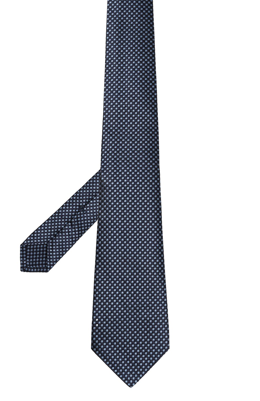 Шелковый галстук KITON синего цвета по цене 29950 руб., арт. UCRVKLC01L6601, фото 3 Шелковый галстук KITON, арт. UCRVKLC01L6601, фото 3