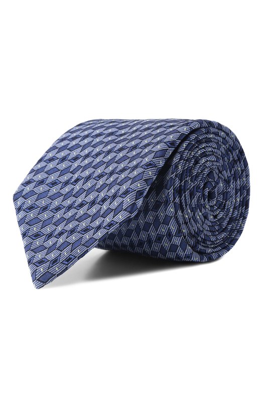 Шелковый галстук Zilli CRAV02M0600VNJQC0 Голубой CRAV02M0600VNJQC0