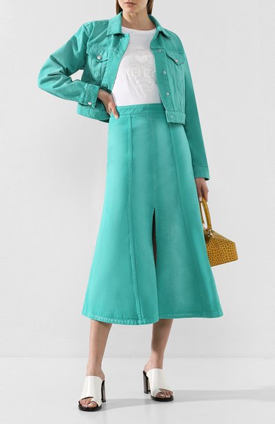 Хлопковая футболка KENZO белого цвета по цене 12100 руб., арт. FA52TS8244YI, фото 2 Хлопковая футболка KENZO, арт. FA52TS8244YI, фото 2