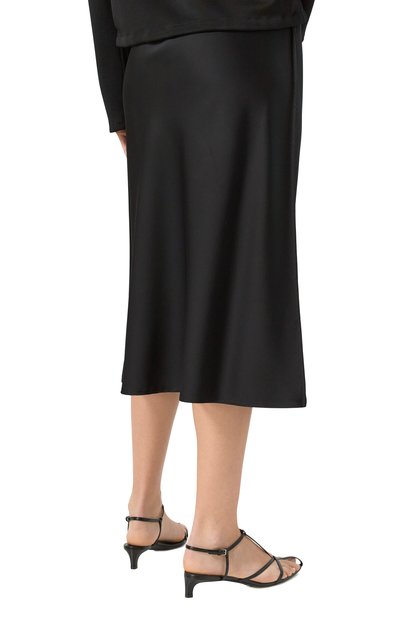 Юбка из вискозы и шелка JIL SANDER черного цвета по цене 141500 руб., арт. J04MA0107/J65112, фото 4 Юбка из вискозы и шелка JIL SANDER, арт. J04MA0107/J65112, фото 4