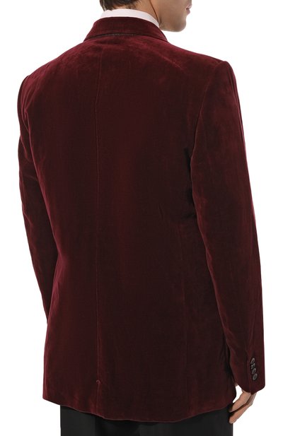 Пиджак из хлопка и льна GUCCI, арт. 661279 Z328H, фото 4