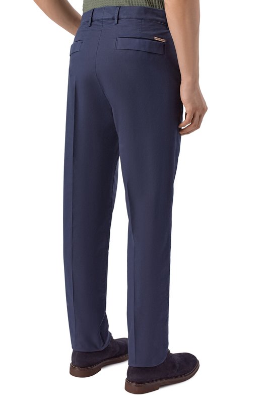 Брюки из лиоцелла и хлопка Stefano Ricci M1T6100090/PACT1Q Синий  M1T6100090/PACT1Q Фото 4