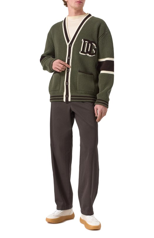 Хлопковые брюки Dolce & Gabbana GV5ZHT/G8LG9 Коричневый  GV5ZHT/G8LG9 Фото 2