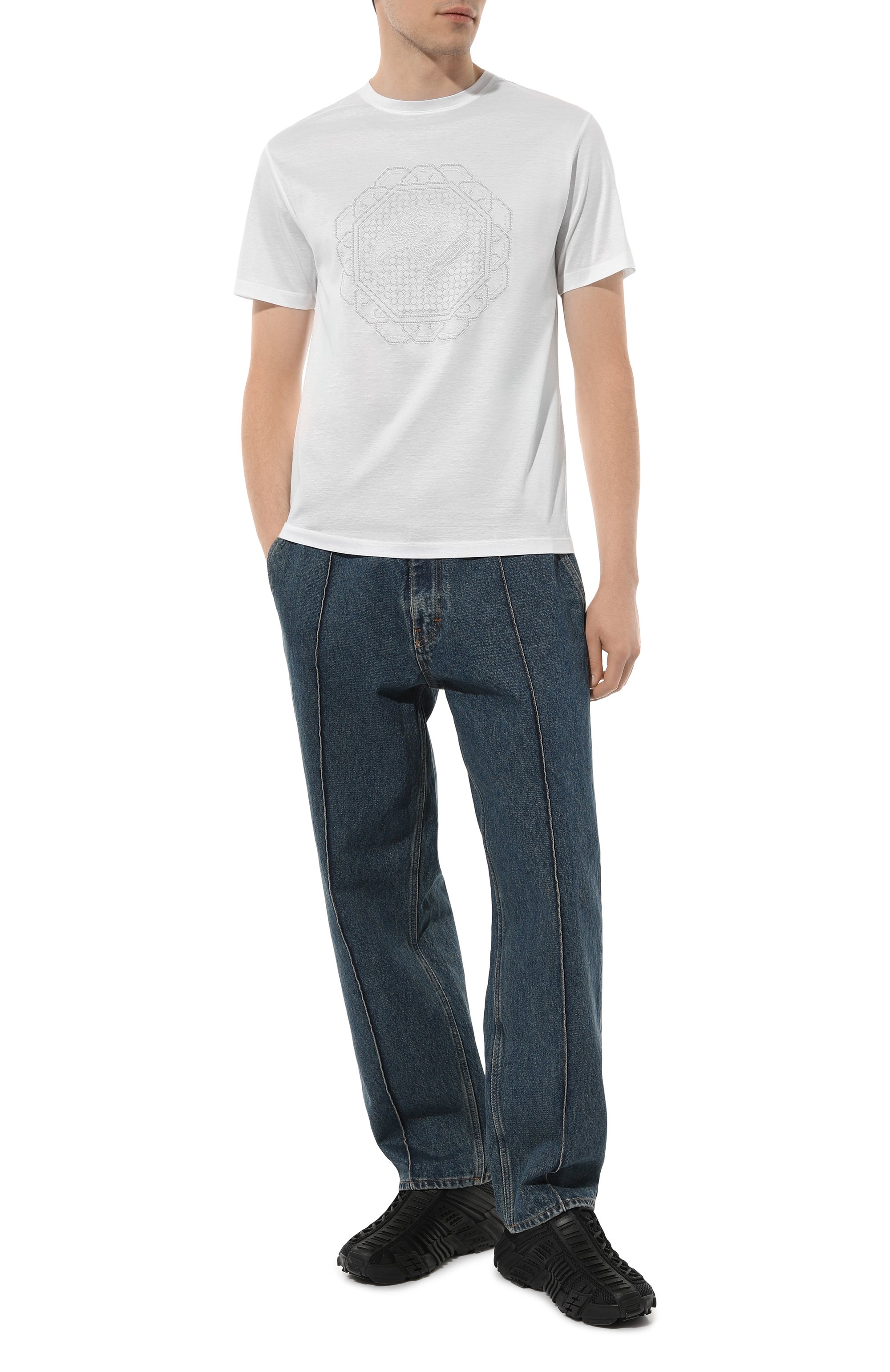 Хлопковая футболка STEFANO RICCI, арт. MNH4103160/TE0001, фото 2