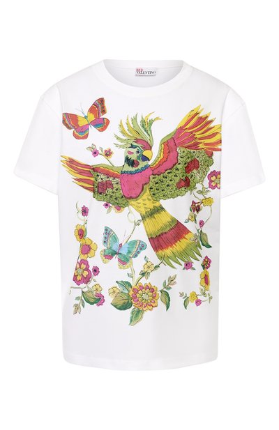 Женская хлопковая футболка REDVALENTINO, арт. TR0MG06B/544