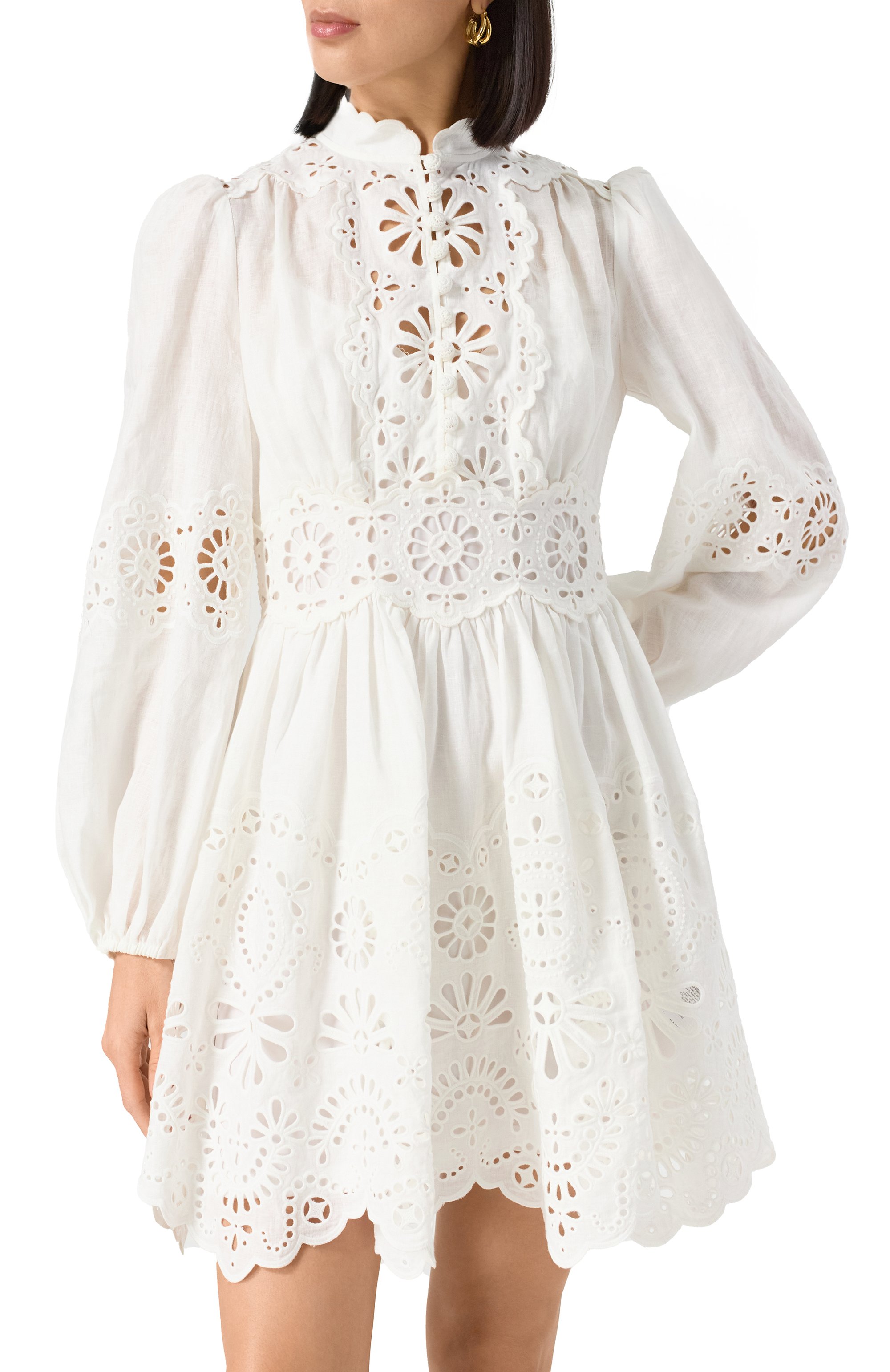 Льняное платье ZIMMERMANN, арт. 0981DRS252, фото 3