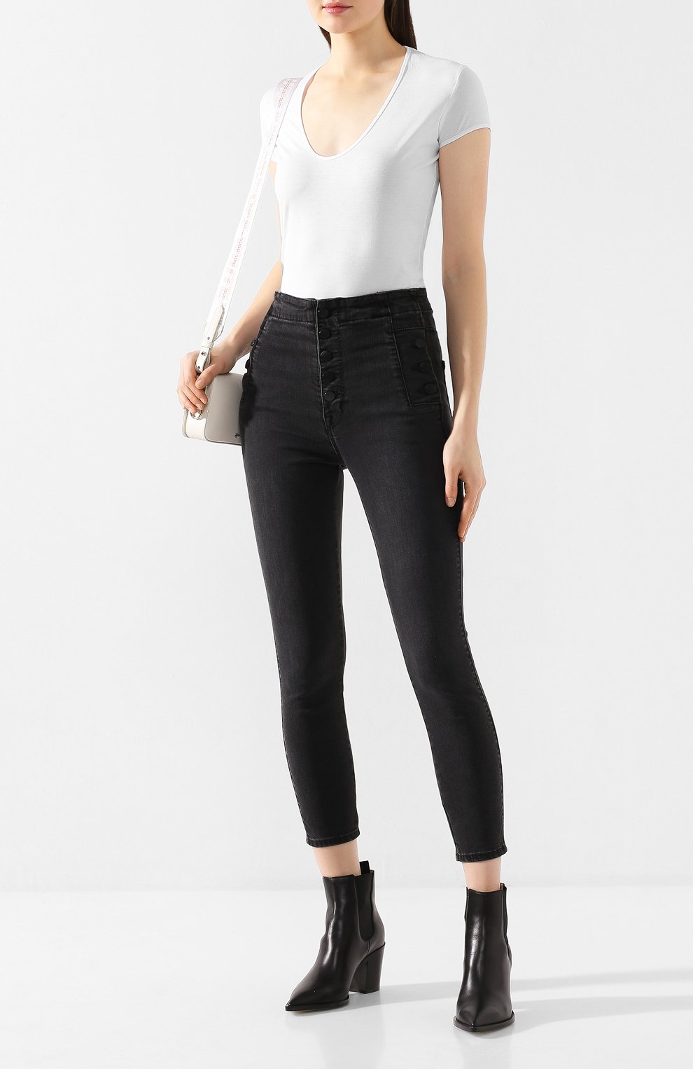 Хлопковая футболка DSQUARED2 белого цвета по цене 18100 руб., арт. S75GD0101/S22427, фото 2 Хлопковая футболка DSQUARED2, арт. S75GD0101/S22427, фото 2