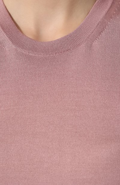 Шелковый топ DOLCE & GABBANA розового цвета по цене 54250 руб., арт. FX452T/JASGZ, фото 5 Шелковый топ DOLCE & GABBANA, арт. FX452T/JASGZ, фото 5