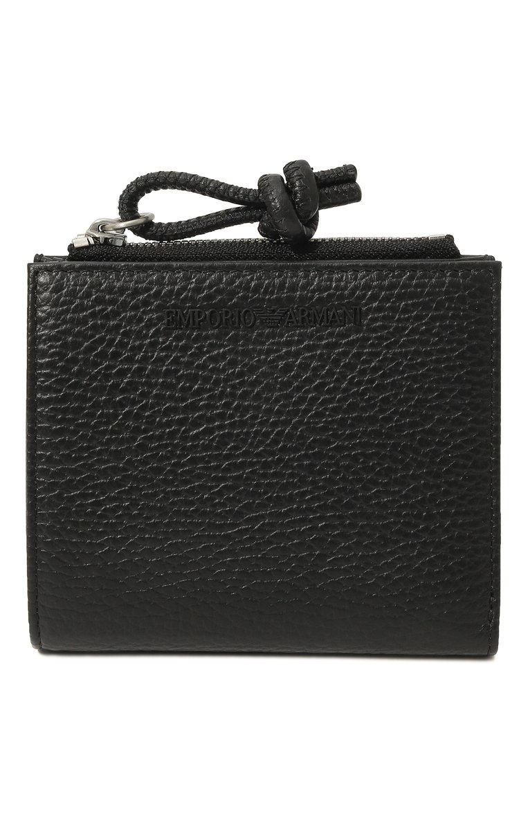 Мужской кожаное портмоне EMPORIO ARMANI черного цвета, арт. Y4R262/Y068E | Фото 1 (Материал: Натуральная кожа; Нос: Не проставлено; Материал сплава: Проставлено)
