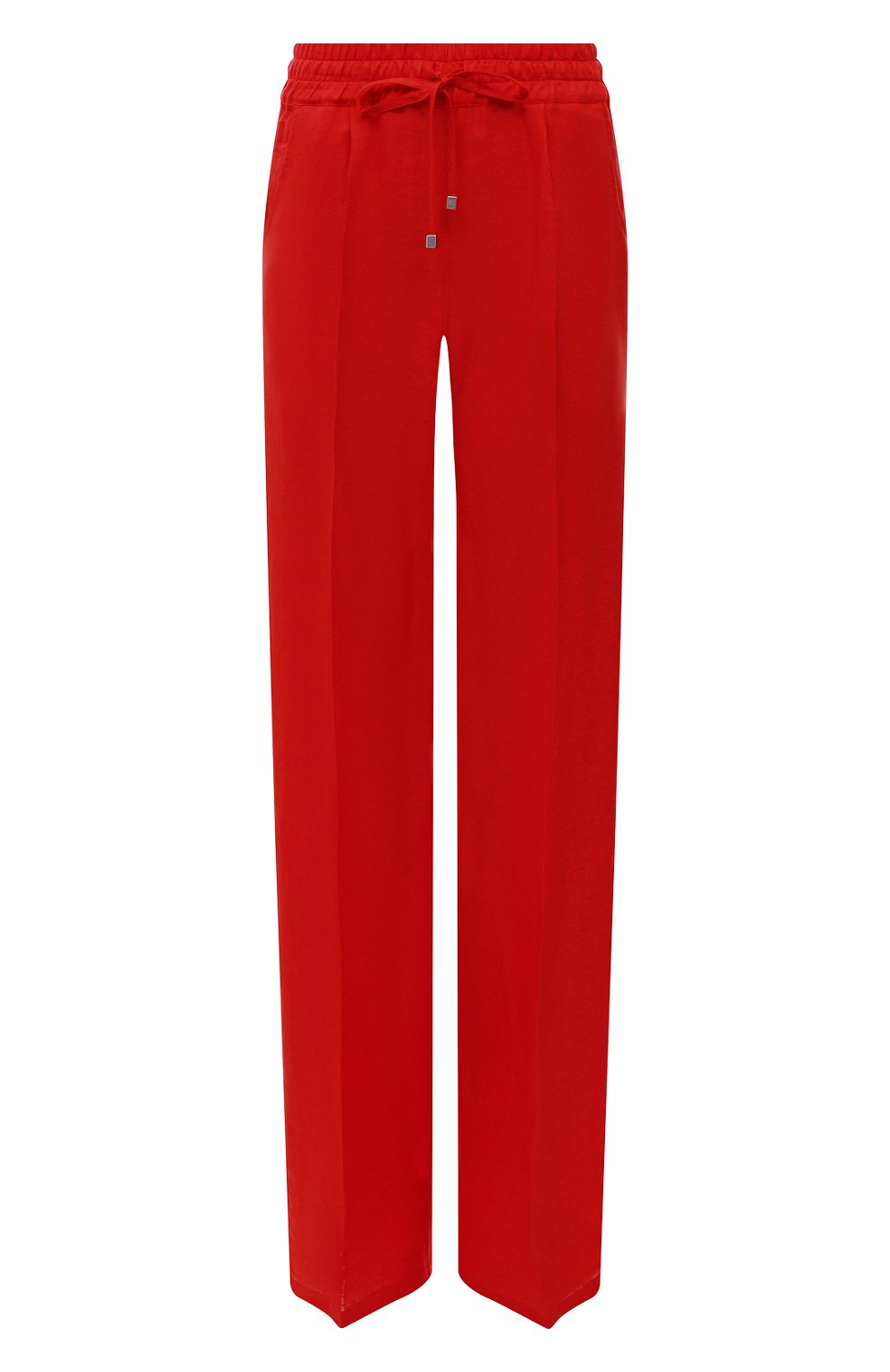 Льняные брюки KITON красного цвета по цене 103500 руб., арт. D48122K09T85, фото 1 Льняные брюки KITON, арт. D48122K09T85, фото 1