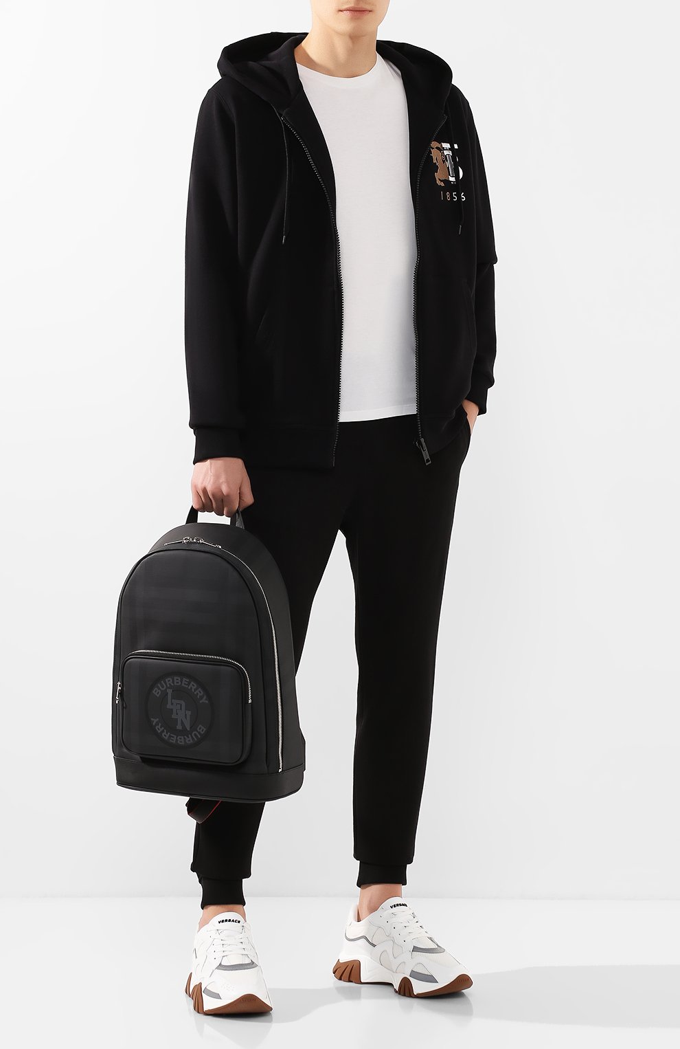 Рюкзак BURBERRY темно-серого цвета по цене 150500 руб., арт. 8025766, фото 2 Рюкзак BURBERRY, арт. 8025766, фото 2