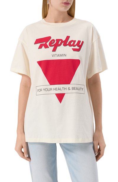 Хлопковая футболка REPLAY, арт. W3378 .000.2660, фото 3