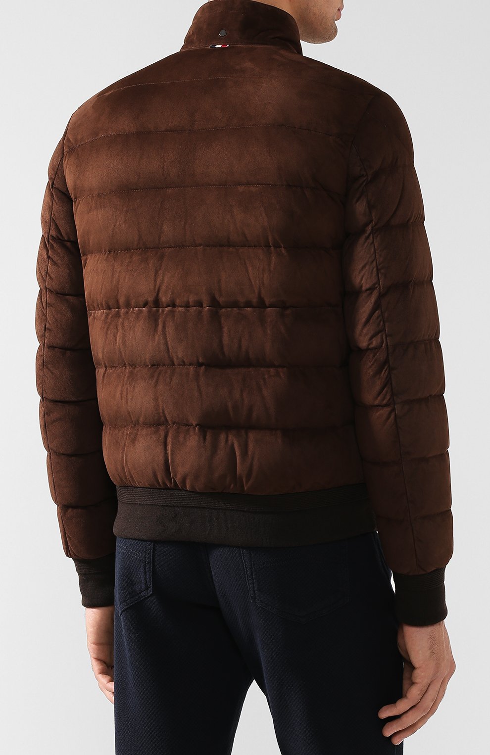 Кожаный бомбер gibran на молнии с воротником-стойкой MONCLER, арт. D2-091-40809-80-57331, фото 4