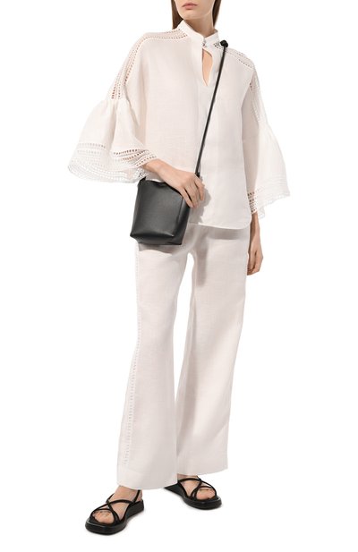 Льняные брюки ERMANNO SCERVINO, арт. D444P305HJC, фото 2