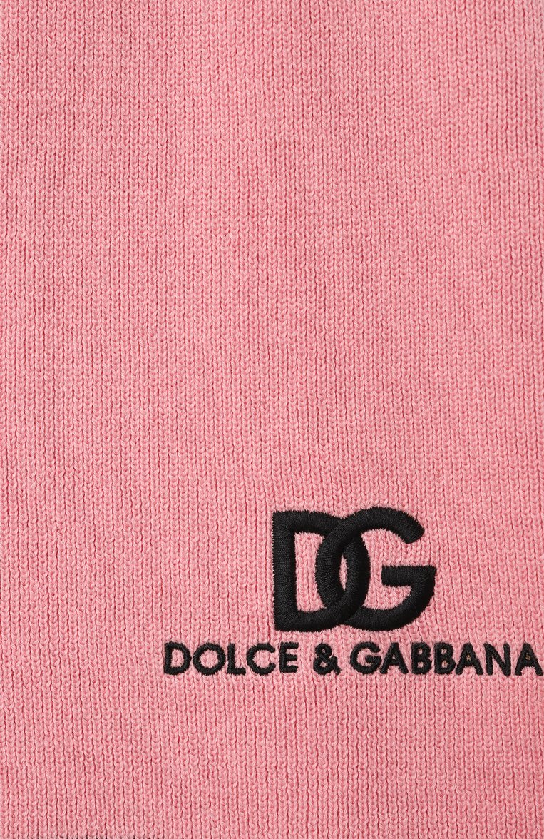 Детская юбка из хлопка и кашемира DOLCE & GABBANA розового цвета, арт. L5KI05/JFMLL/8-14 | Фото 3 (Материал сплава: Проставлено; Нос: Не проставлено; Случай: Повседневный; Материал внешний: Хлопок; Ростовка одежда: 16 лет | 164 см, 8 лет | 128 см, 12 лет | 152 см, 10 - 11 лет | 140 - 146см)