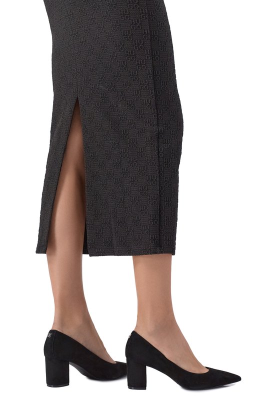 Замшевые туфли HUGO 50557665 Чёрный  50557665 Фото 2