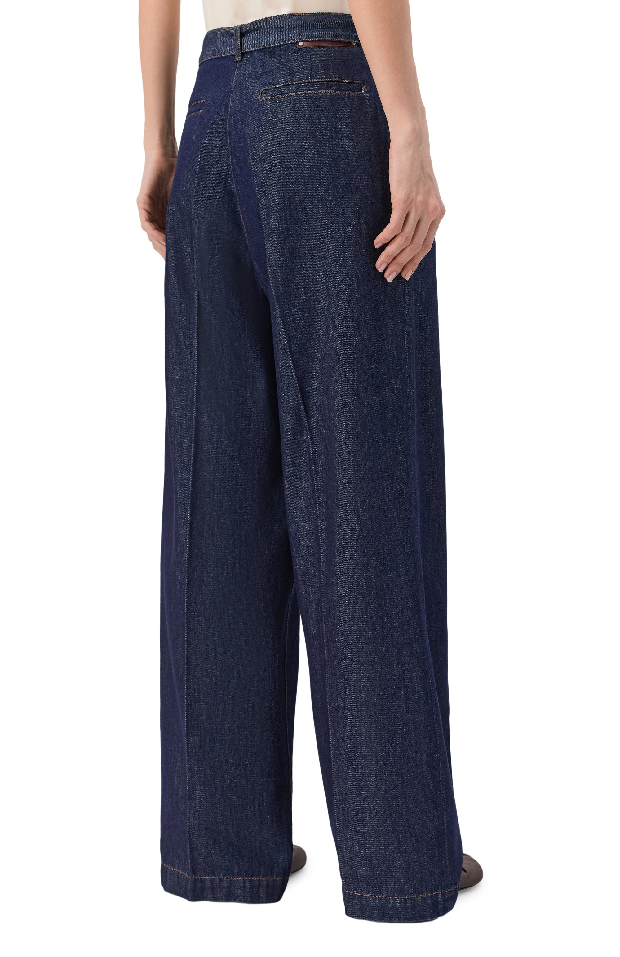 Джинсы DRIES VAN NOTEN синего цвета по цене 72200 руб., арт. 130937/3385, фото 4 Джинсы DRIES VAN NOTEN, арт. 130937/3385, фото 4