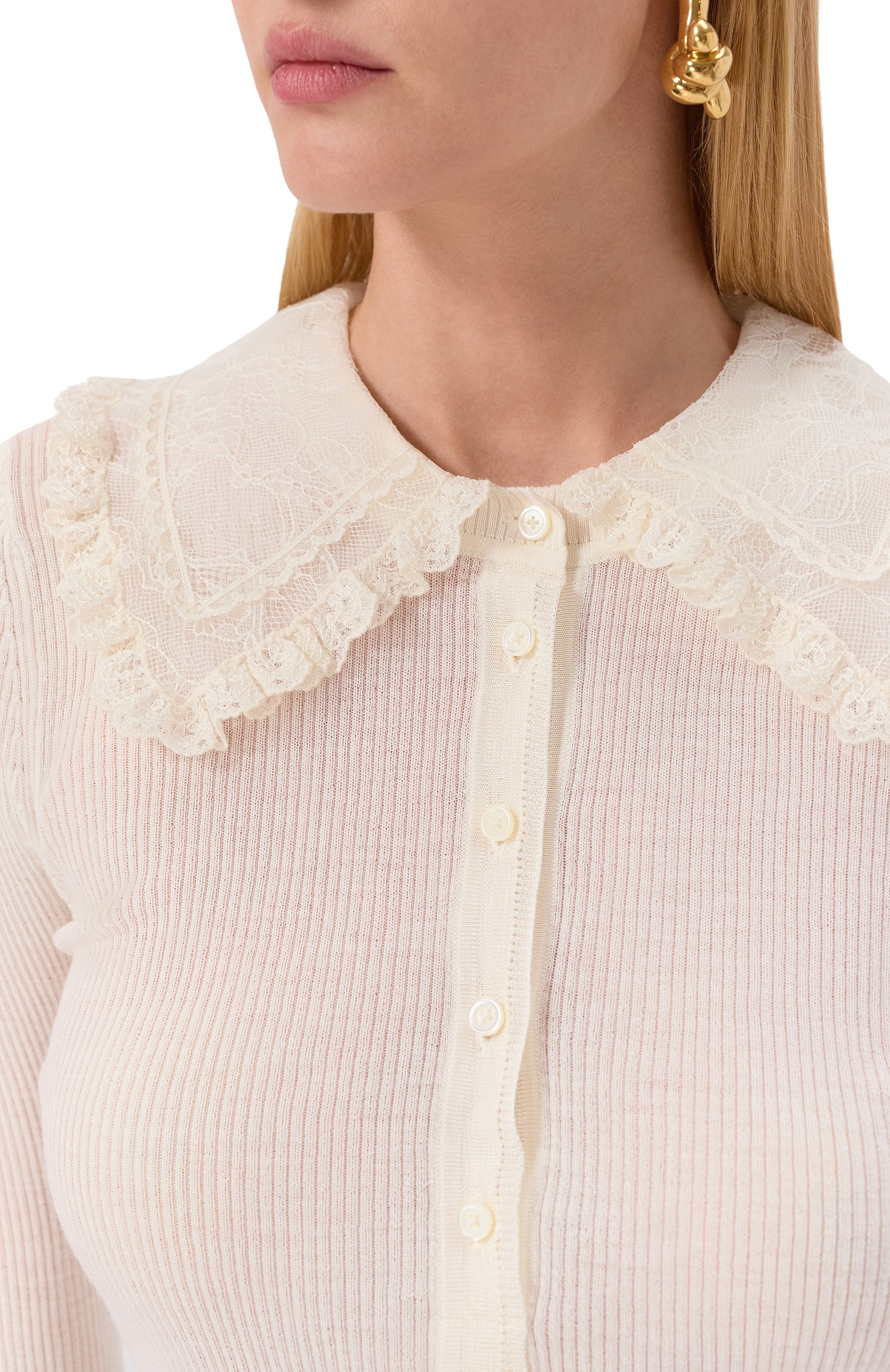 Шерстяное поло CHLOÉ, арт. CH25AHT58667, фото 5