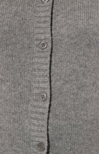 Кашемировый кардиган PRADA серого цвета по цене 125000 руб., арт. P25H61-643-F0031-202, фото 5 Кашемировый кардиган PRADA, арт. P25H61-643-F0031-202, фото 5