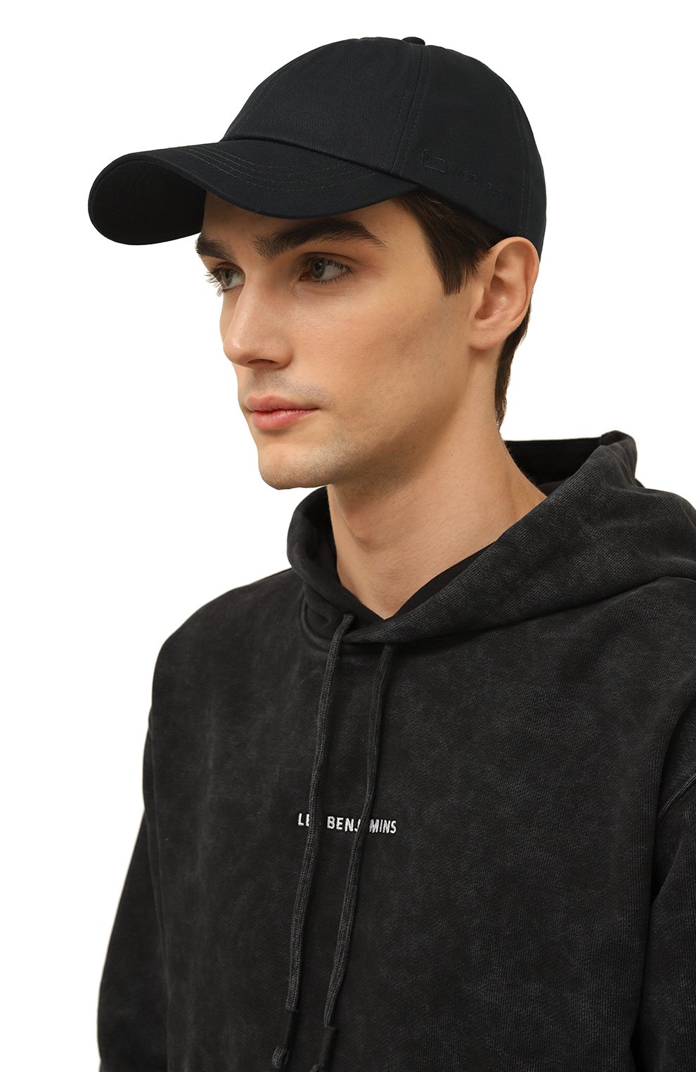 Бейсболка из хлопка и вискозы WOOLRICH темно-синего цвета по цене 12300 руб., арт. CFW0AC0211MRUT3451, фото 2 Бейсболка из хлопка и вискозы WOOLRICH, арт. CFW0AC0211MRUT3451, фото 2