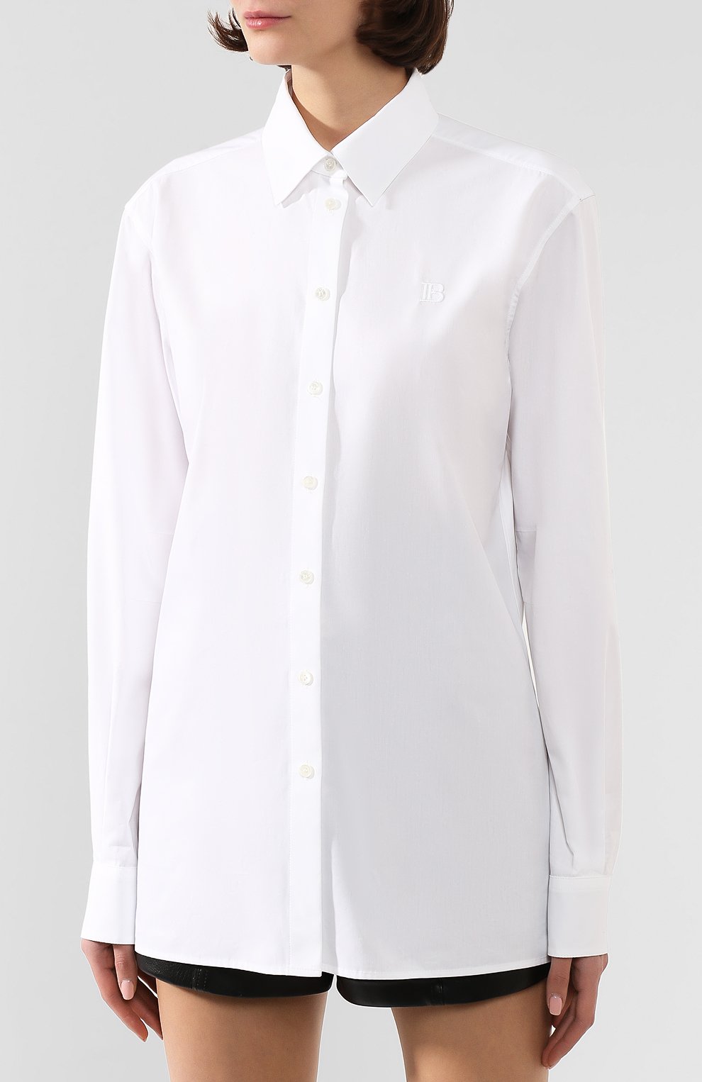 Хлопковая рубашка BALMAIN, арт. SF02003/T006, фото 3
