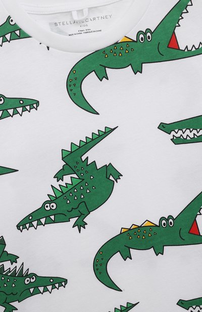 Хлопковая футболка STELLA MCCARTNEY, арт. 8Q8MG1, фото 3