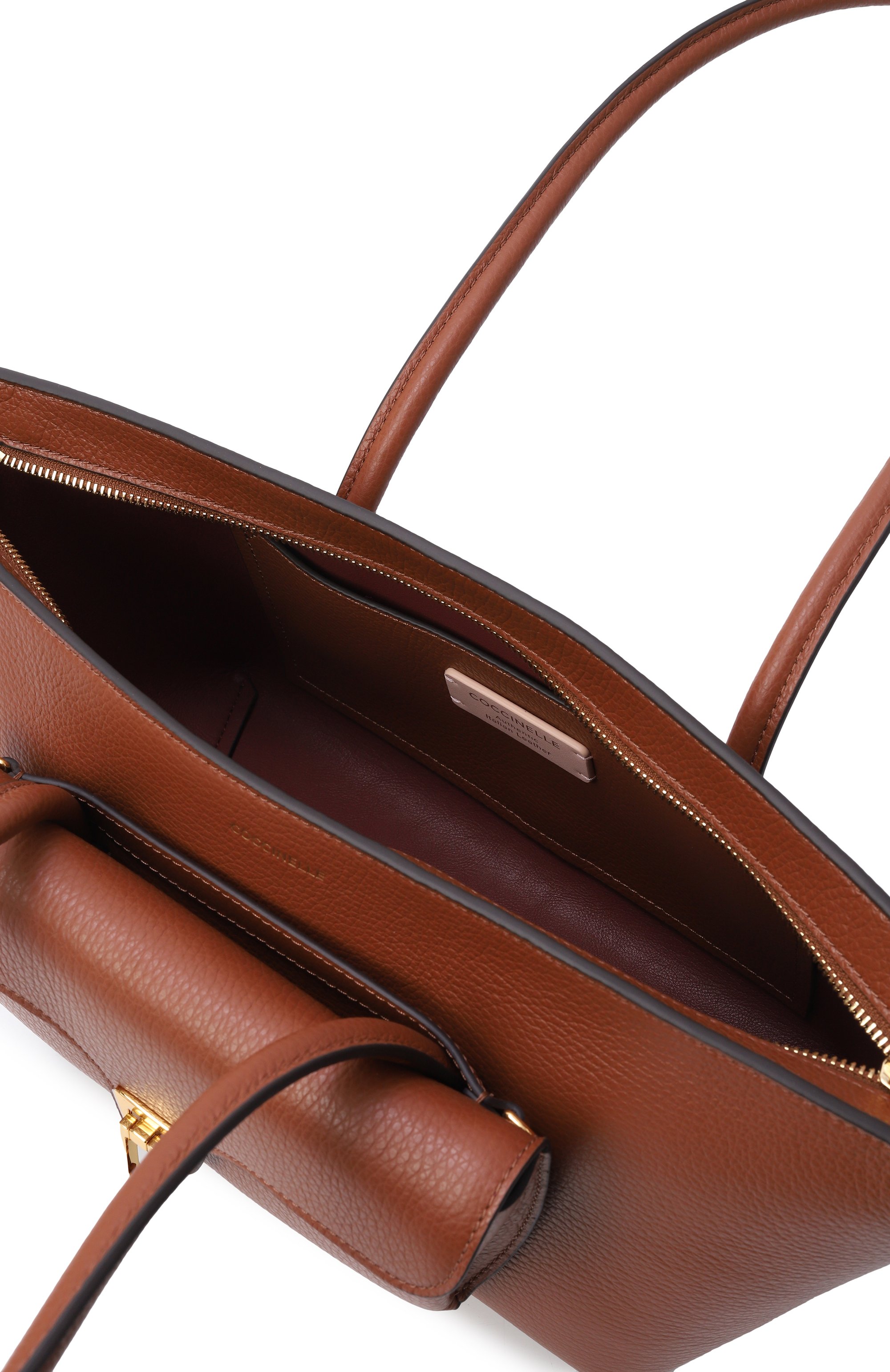 Сумка double beat COCCINELLE коричневого цвета по цене 44100 руб., арт. E1 T8A 11 03 01, фото 5 Сумка double beat COCCINELLE, арт. E1 T8A 11 03 01, фото 5