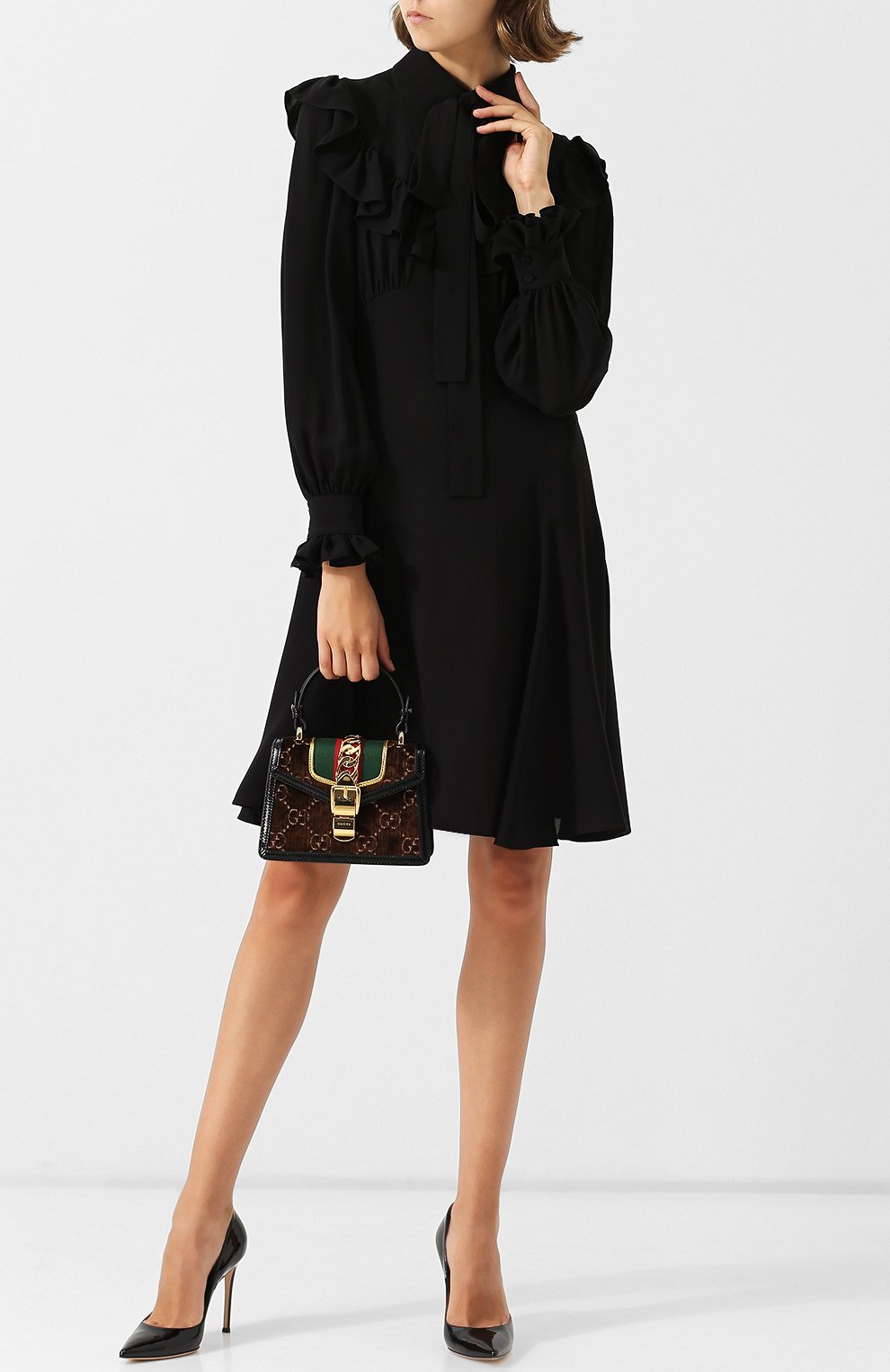 Сумка sylvie gg mini GUCCI, арт. 470270/9JTFG, фото 2