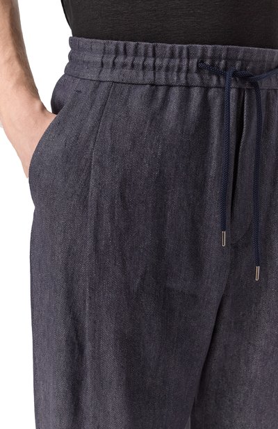 Брюки изо льна и хлопка GIORGIO ARMANI, арт. GM001346/TE14261, фото 5