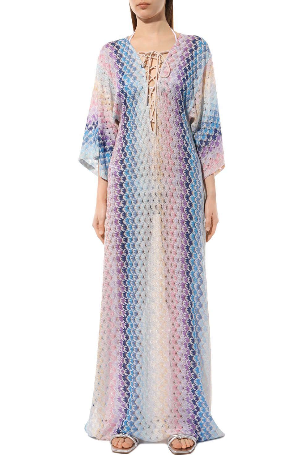 Туника из вискозы MISSONI разноцветного цвета по цене 99500 руб., арт. MC23SQ06/BR00TD, фото 3 Туника из вискозы MISSONI, арт. MC23SQ06/BR00TD, фото 3