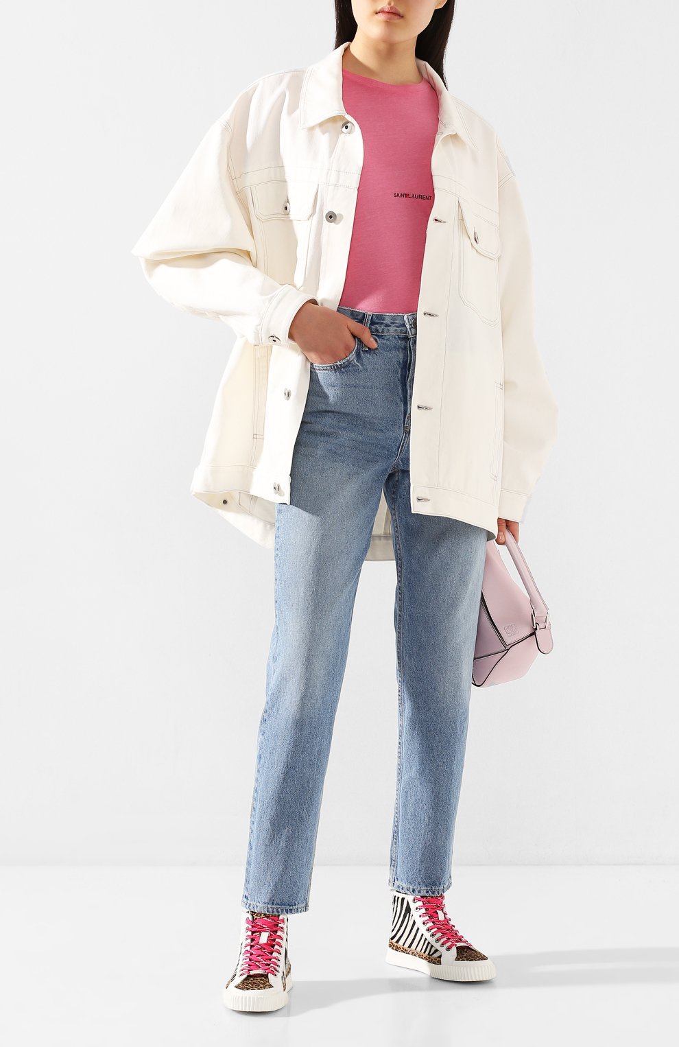 Кожаные кеды impala JIMMY CHOO, арт. IMPALA HI/F/Z00, фото 2