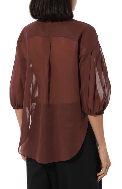 Хлопковая блузка BRUNELLO CUCINELLI, арт. MH911MV546, фото 4