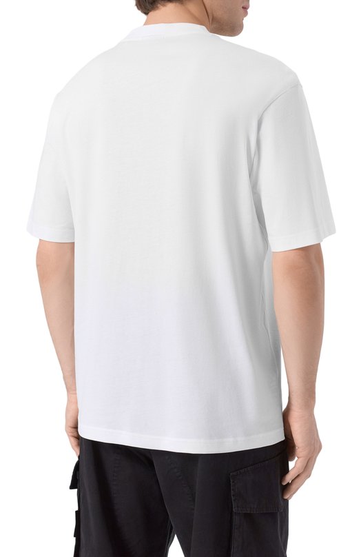 Хлопковая футболка HUGO Blue 50549155 Белый  50549155 Фото 4