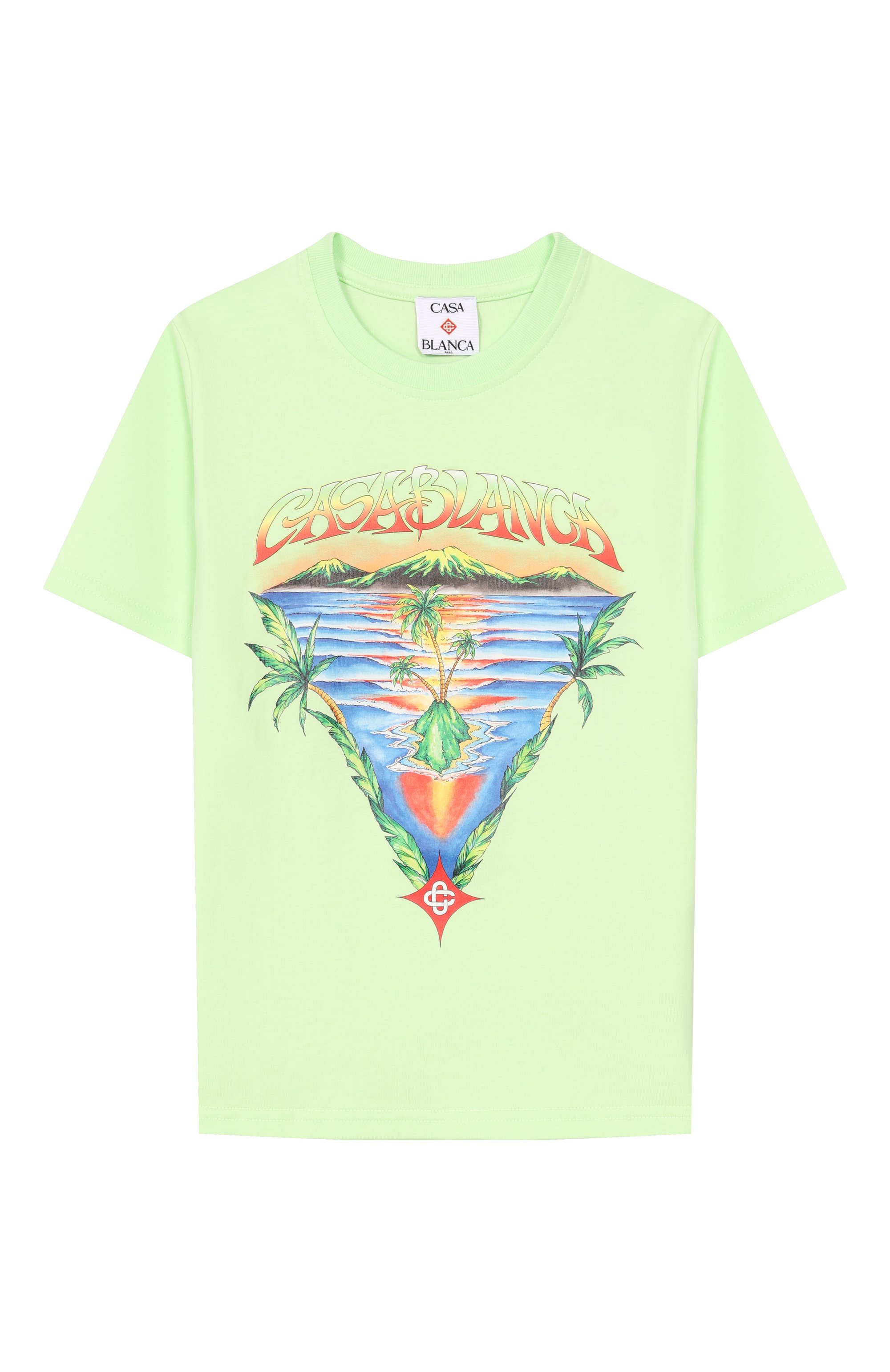 Хлопковая футболка CASABLANCA, арт. K-SP26-JTS-038-02-EX-BC, фото 1