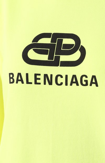 Хлопковое худи BALENCIAGA, арт. 583222/TFV61, фото 5
