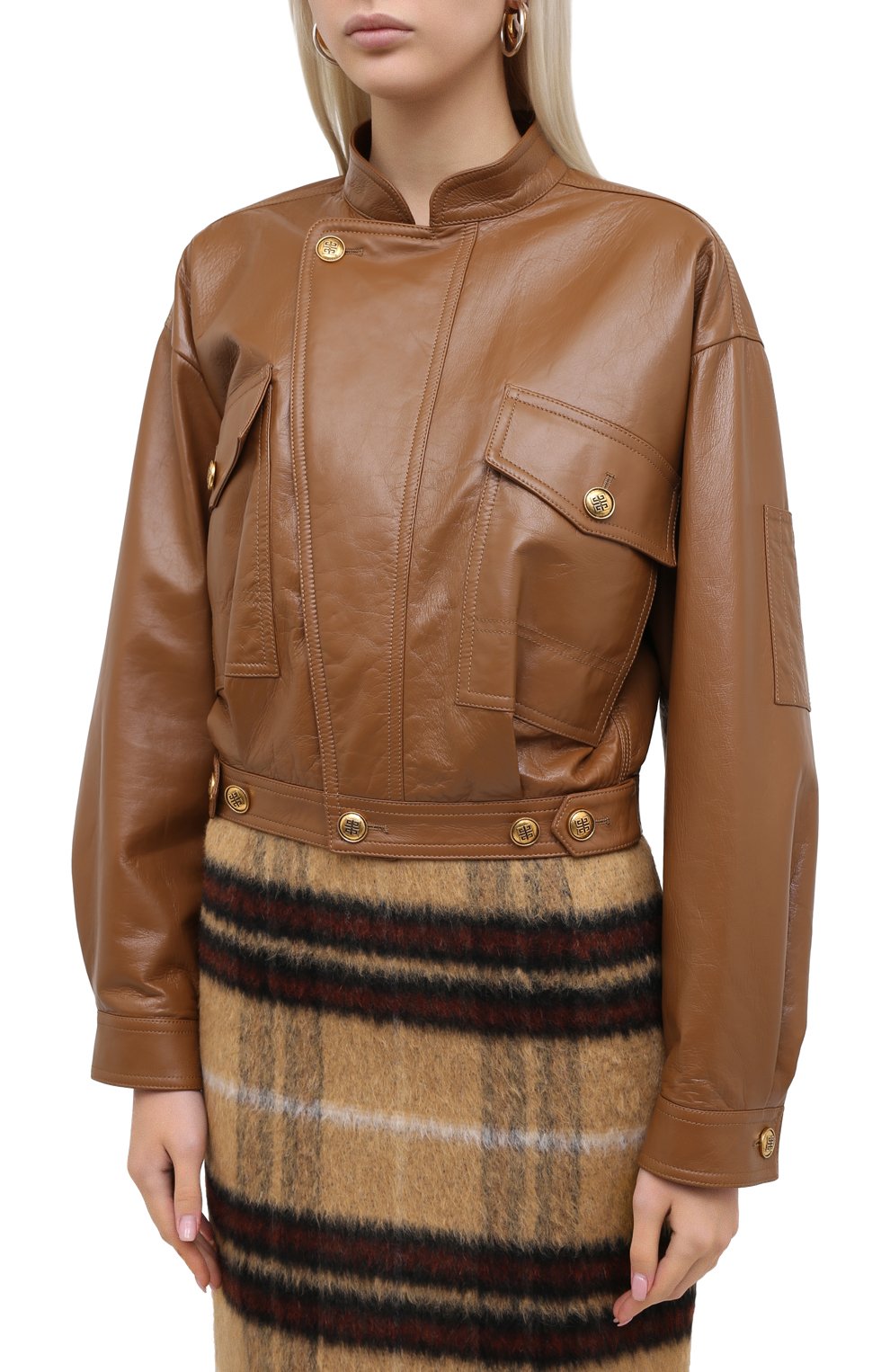 Кожаный бомбер GIVENCHY, арт. BW00A260E9, фото 3