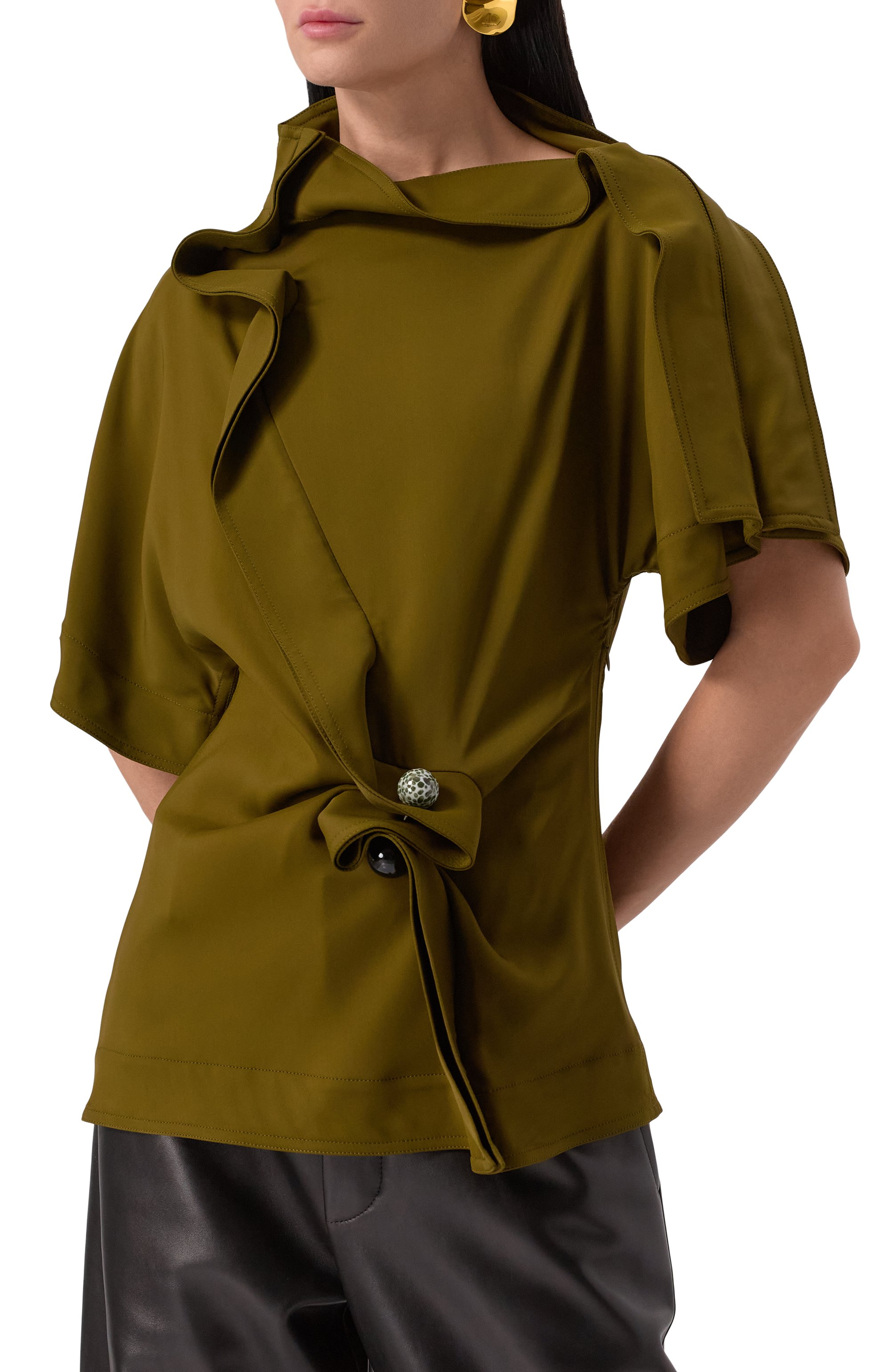 Топ из вискозы BOTTEGA VENETA, арт. 797412 V3Z10, фото 3