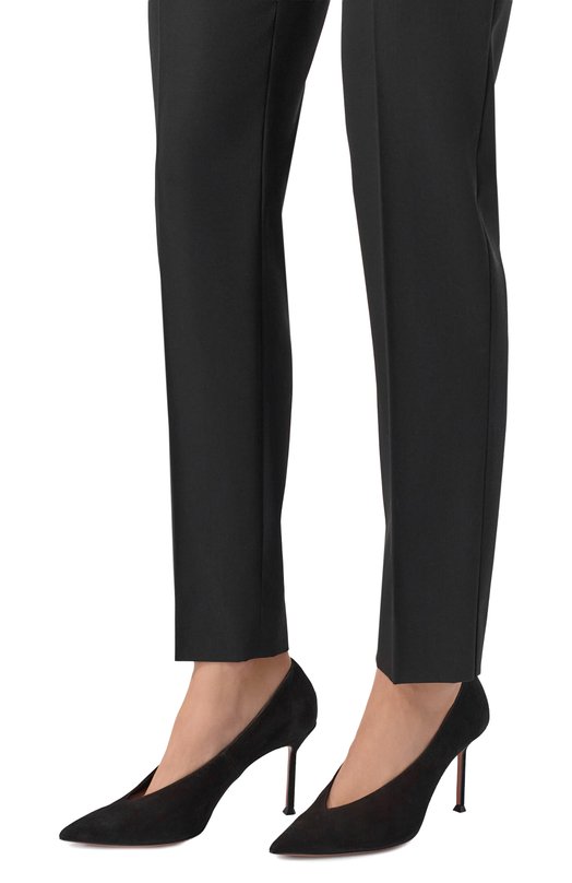 Замшевые туфли Voltaire 85 Aquazzura VTRMIDP0-SUE-000 Чёрный  VTRMIDP0-SUE-000 Фото 2