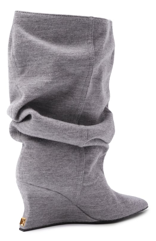 Текстильные ботильоны Balmain FN0TA183/TW0L Серый  FN0TA183/TW0L Фото 5