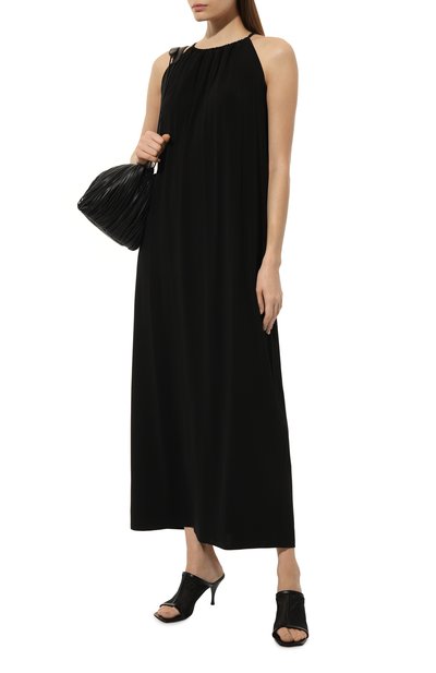 Платье из вискозы WEEKEND MAX MARA черного цвета по цене 38730 руб., арт. GARDA 241662102, фото 2 Платье из вискозы WEEKEND MAX MARA, арт. GARDA 241662102, фото 2