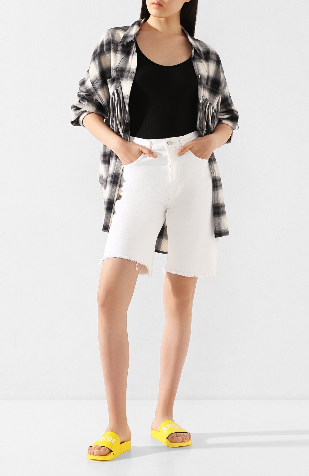 Шлепанцы PALM ANGELS, арт. PWIA022S20PLA0031801, фото 2