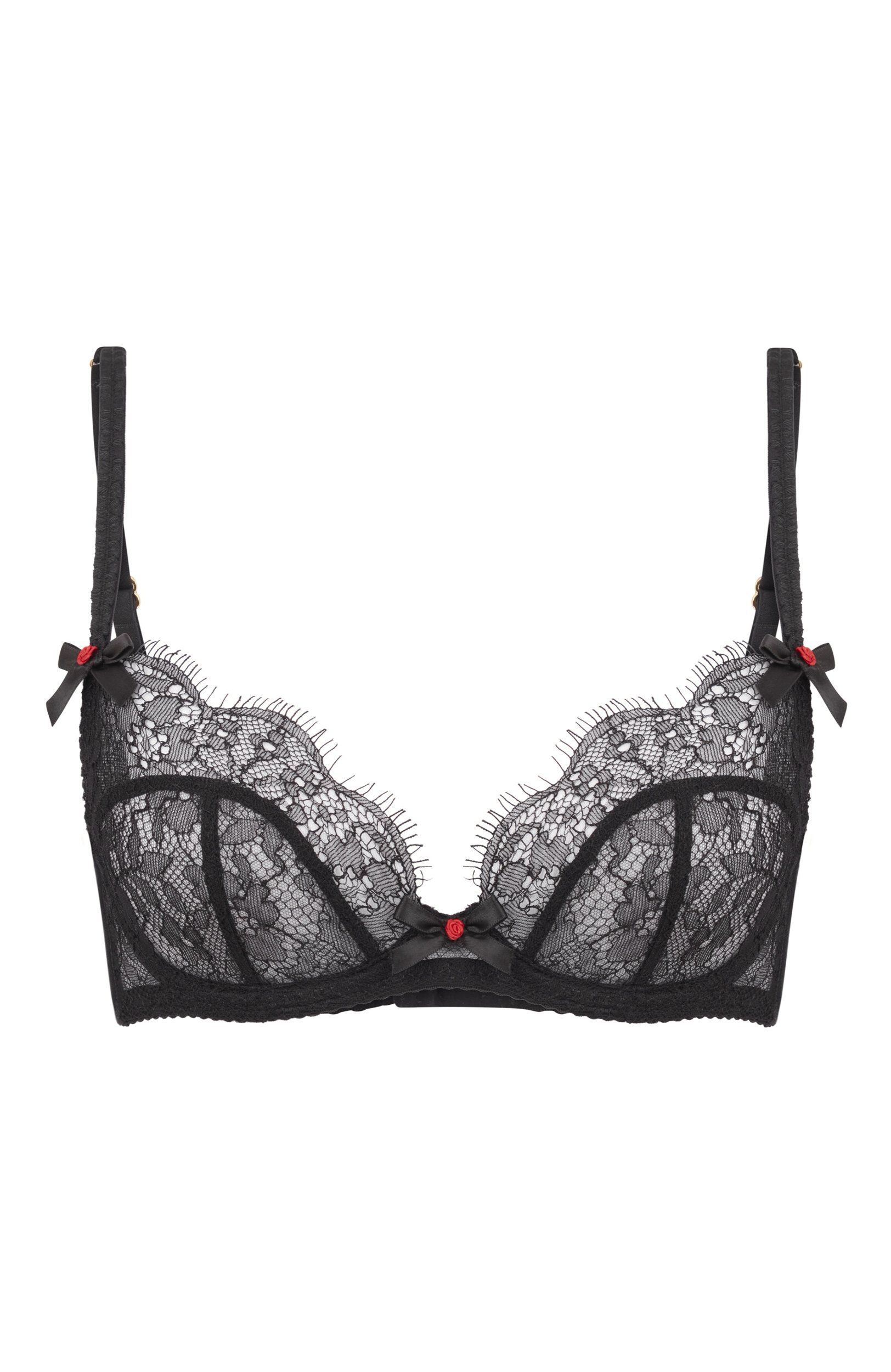 Бюстгальтер с мягкой чашкой lorna lace AGENT PROVOCATEUR черного цвета по цене 29900 руб., арт. APM0281001000, фото 1 Бюстгальтер с мягкой чашкой lorna lace AGENT PROVOCATEUR, арт. APM0281001000, фото 1