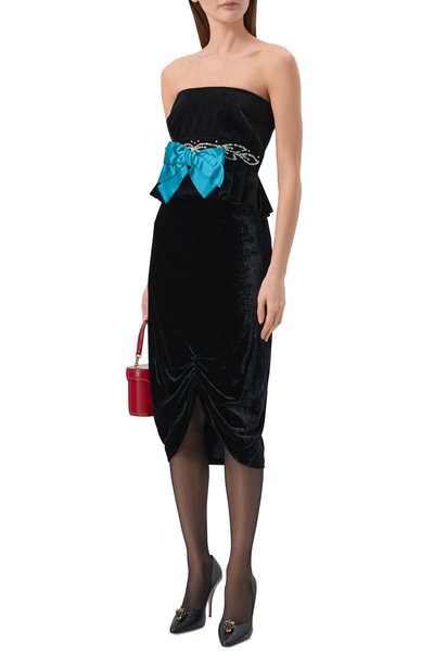 Женская бархатная юбка VALENTINO, арт. 8B0RAEZ5/A64