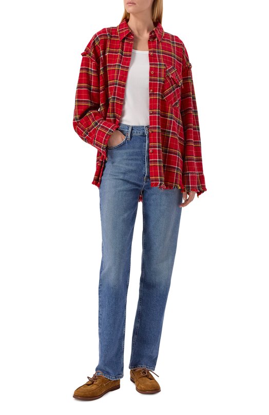 Хлопковая рубашка Addicted AD1515 Красный  AD1515 Фото 2