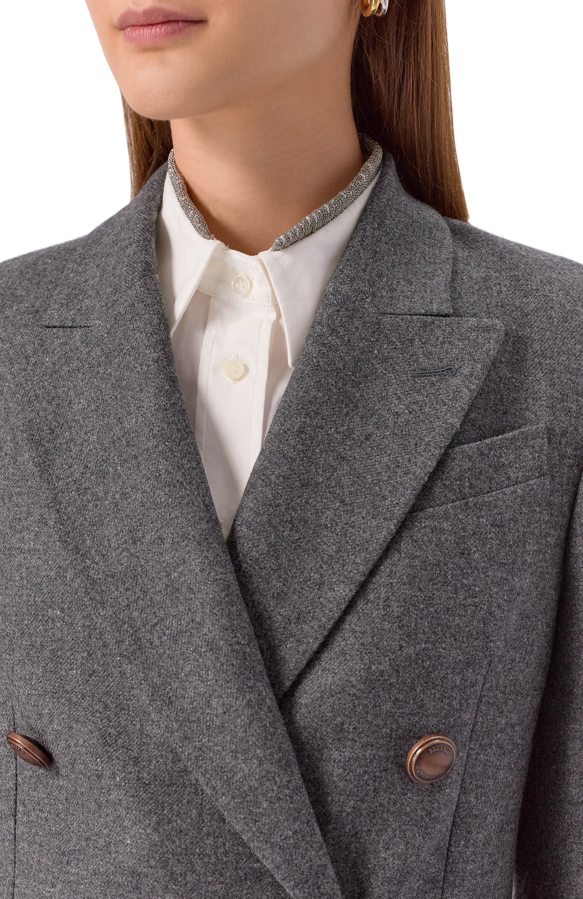 Шерстяной жакет BRUNELLO CUCINELLI, арт. MB1627054, фото 5