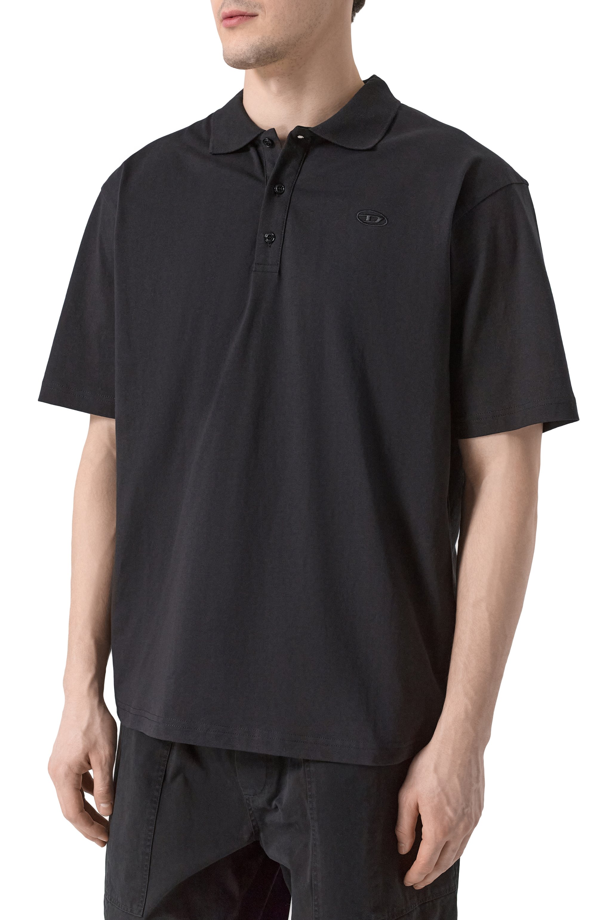 Хлопковое поло DIESEL, арт. A10763/0HGAM, фото 3