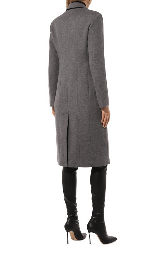 Пальто из шерсти и кашемира Valentino 5B3CA7628MA Серый  5B3CA7628MA Фото 4