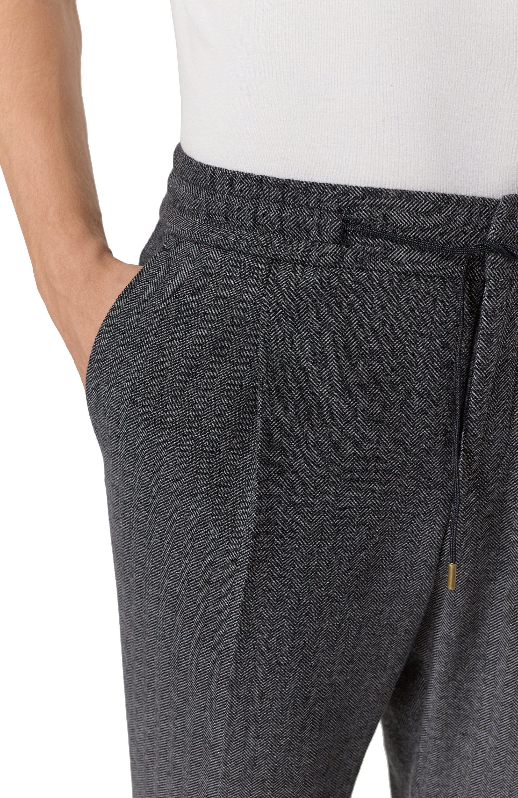 Брюки из шерсти и хлопка HUGO, арт. 50544695, фото 5