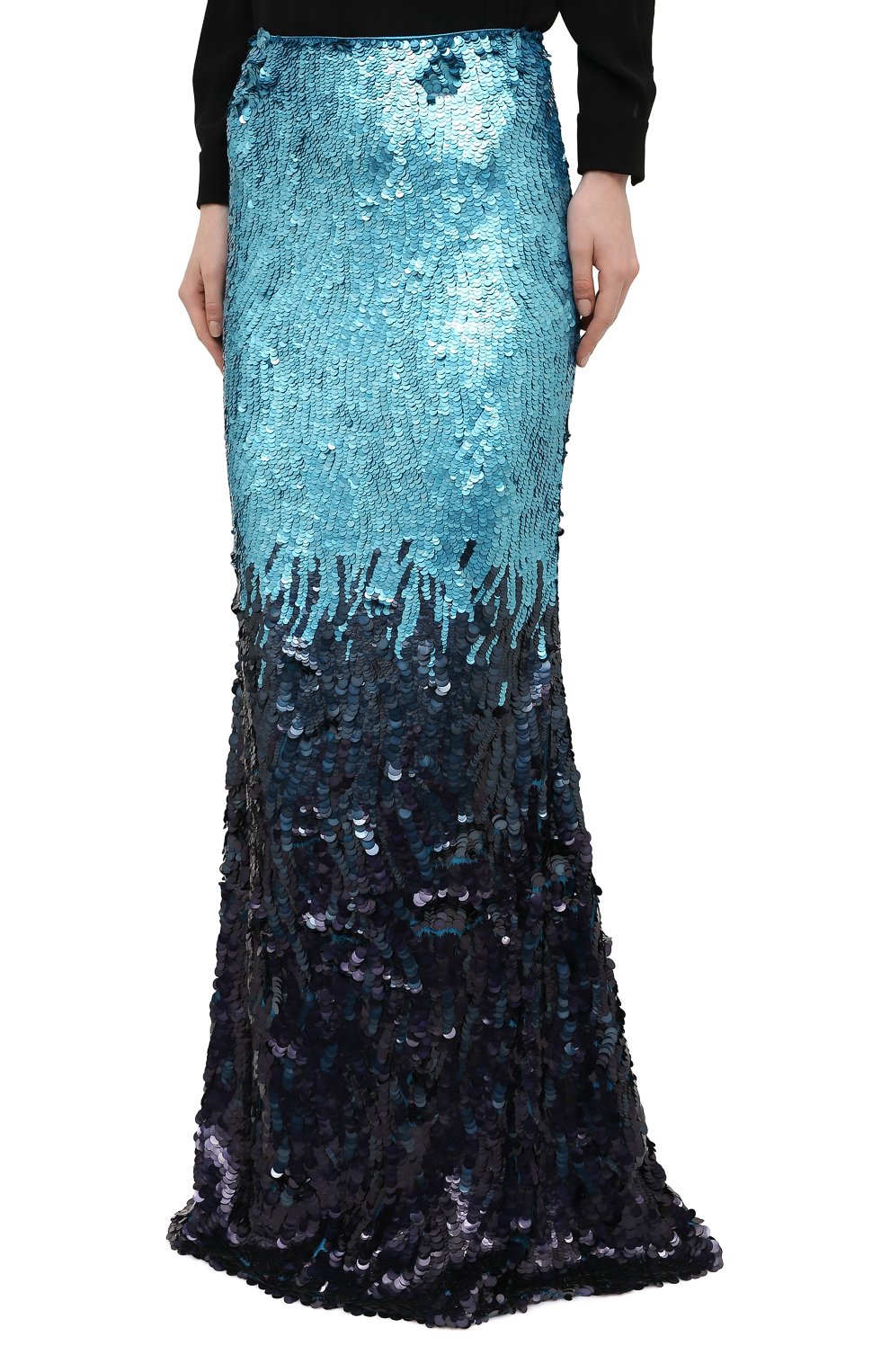 Юбка с пайетками TOM FORD голубого цвета по цене 1045000 руб., арт. GC5553-SDE291, фото 3 Юбка с пайетками TOM FORD, арт. GC5553-SDE291, фото 3