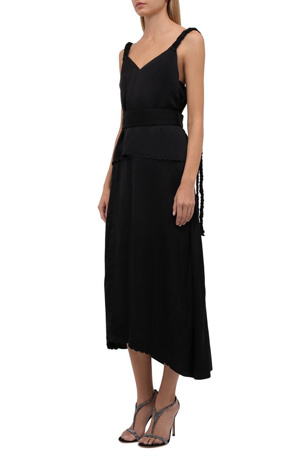 Платье из шелка и вискозы JIL SANDER, арт. JSCT502680-WT290900, фото 3